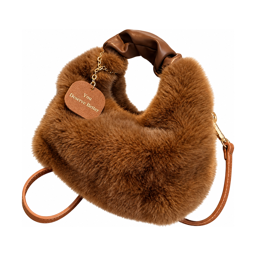 ELISE PLUSH SHOULDER BAG