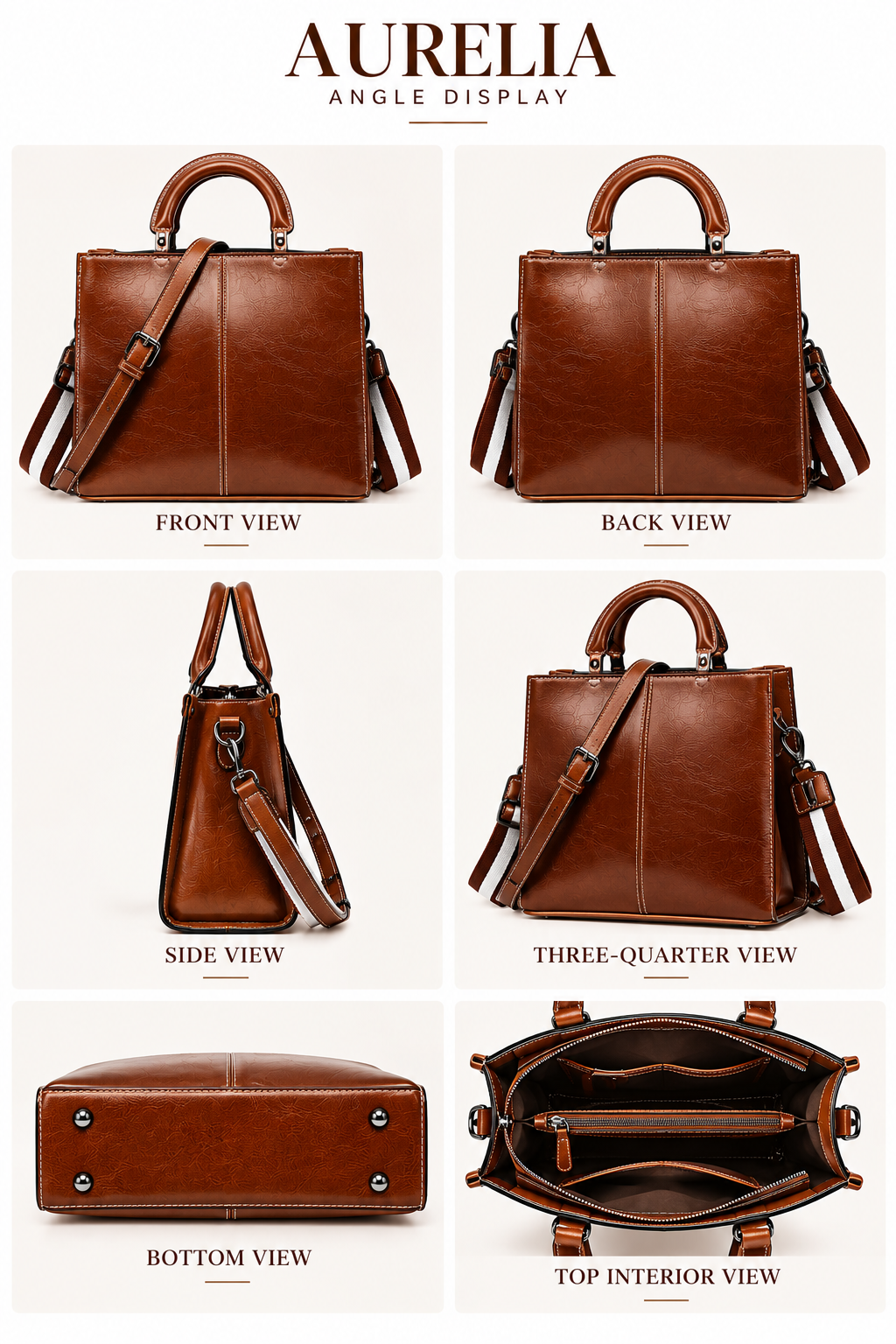 AURELIA PREMIUM LEATHER TOTE BAG
