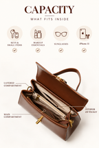 LIVIA STRUCTURED LEATHER CROSSBODY BAG