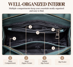 SAVANNAH GENUINE COWHIDE LEATHER TOTE BAG