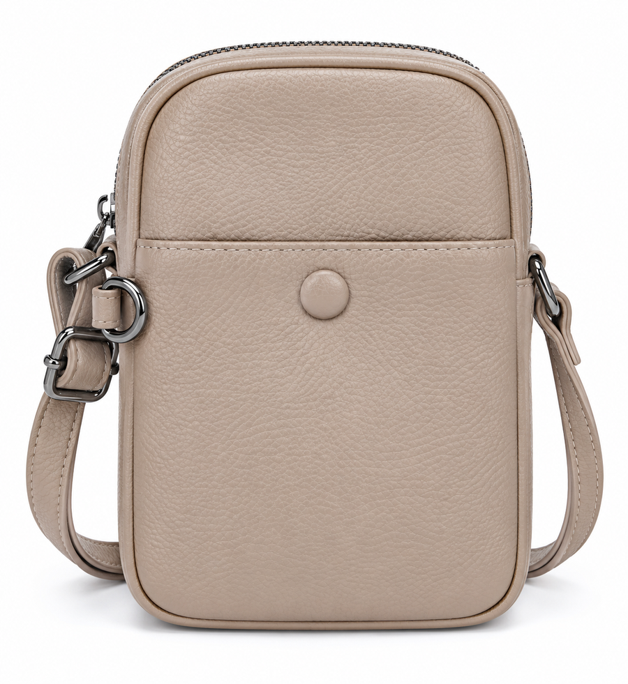 LUNA LEATHER VERTICAL CROSSBODY BAG