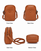 LUNA LEATHER VERTICAL CROSSBODY BAG