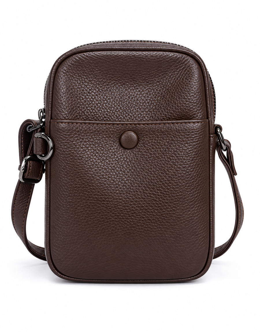 LUNA LEATHER VERTICAL CROSSBODY BAG