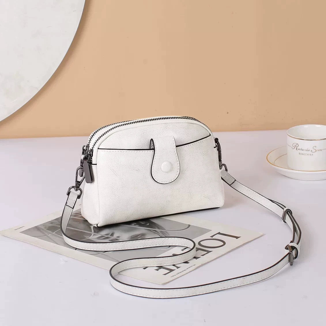 MILA LEATHER MINI SHOULDER BAG