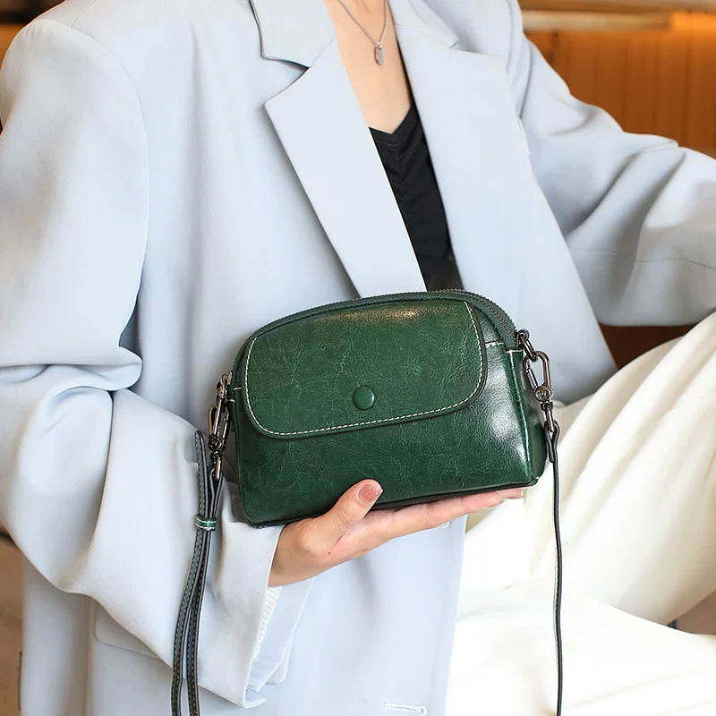 LIVIA MINI LEATHER CROSSBODY BAG