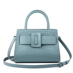 SAVANNAH GENUINE COWHIDE LEATHER TOTE BAG