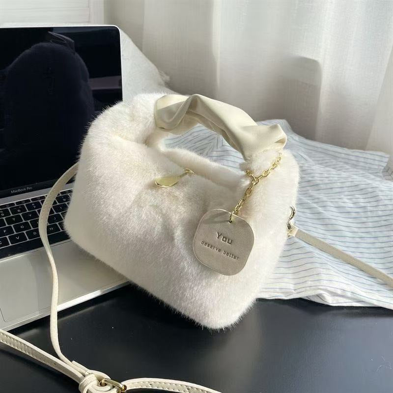 ELISE PLUSH SHOULDER BAG