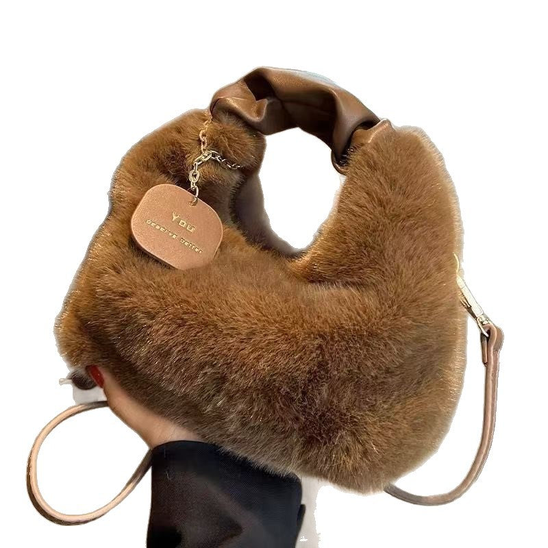 ELISE PLUSH SHOULDER BAG