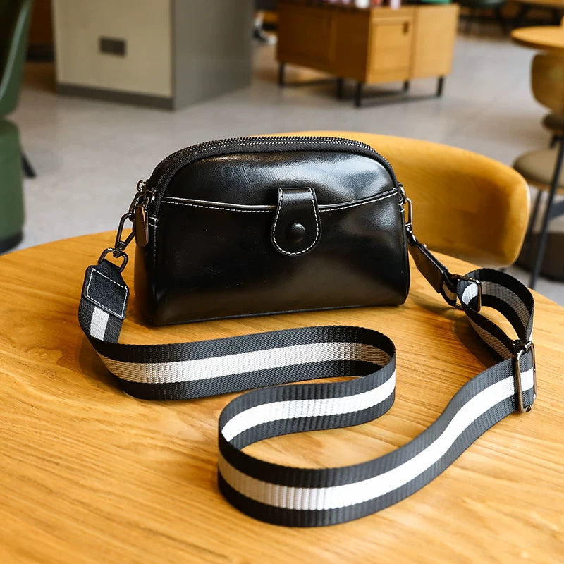 MILA LEATHER MINI SHOULDER BAG