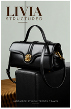 LIVIA STRUCTURED LEATHER CROSSBODY BAG