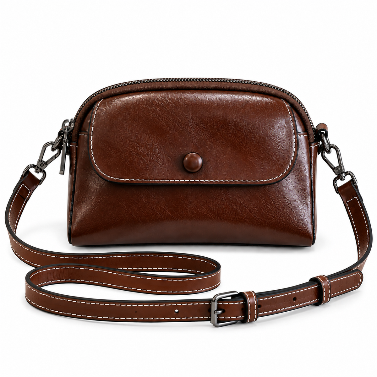LIVIA MINI LEATHER CROSSBODY BAG