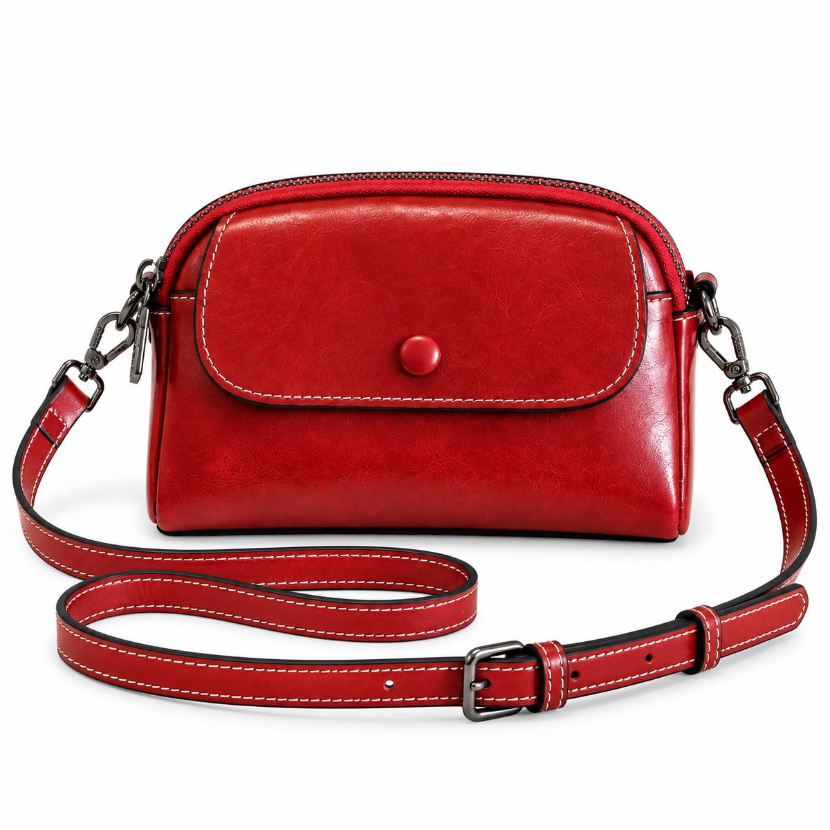 LIVIA MINI LEATHER CROSSBODY BAG