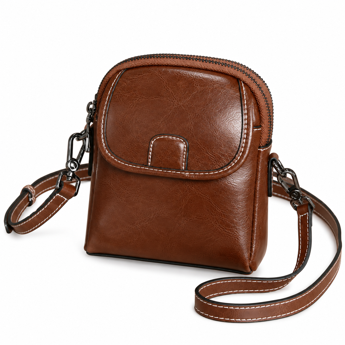 MIRA LEATHER MINI CROSSBODY BAG
